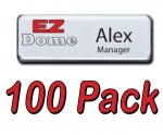 EZ Dome 100pk Reusable Name tag / Badge Kit